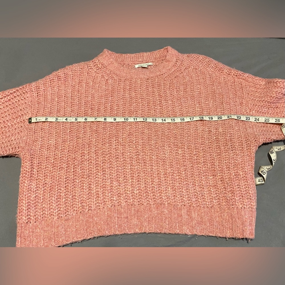 Med American Eagle Super Soft Perfect Pink Sweater THIS IS LIKE WEARING A CLOUD! - Picture 1 of 9